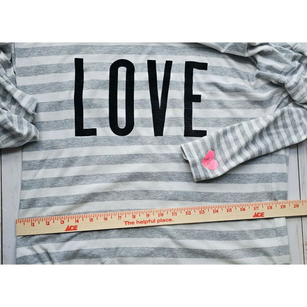 Coquette Victoria's Secret LOVE Striped Sleepshirt Dress M - Picture 4 of 5